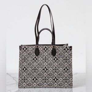 ✨🛍️ Louis Vuitton Black 1854 Monogram Jacquard OnTheGo Tote GM